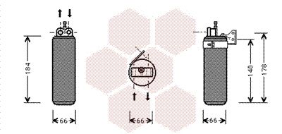 VAN WEZEL Осушитель, кондиционер 4300D019